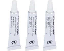 GREENVIDA - 3x Graisse silicone - lubrifiant groupe de distribution - compatible avec notamment appareil expresso - machine à café Saeco, Philips, Bosch, Siemens, Miele - 3x tube de 6 grammes - Comparable à l'original HD5061 - 421946017941