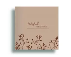 Zebrapaardje - Baby invulboek - Baby's eerste jaar - Babydagboek - Babyboek linnen cover - Invulboek baby's eerste jaar - 0-12 maanden invulboek - Eerste jaar baby - Babyboek - Mijn eerste jaar - Mijn eerste dagboek - Baby eerste jaar