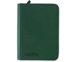 Vault X 4-Pocket Exo-Tec® Zip Binder - Verzamelmap - 160 Kaarten/Groen