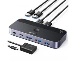 Ugreen Usb 3.0 2-In-4 Schakelaar Voor Computer/Laptop Met Dubbele Bediening