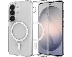 Cazy Hoesje compatible avec Samsung Galaxy S26 Plus - Compatible avec MagSafe - Coque arrière Military Grade - Transparent
