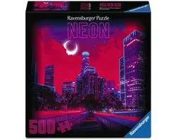 Ravensburger Neon Los Angeles Puzzel 500 Stukjes | Moderne Stadsgezicht Legpuzzel | Neon Collection
