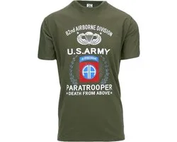 T-shirt U.S. Army Paratrooper 82ND Groen XL