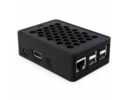 Behuizing Geschikt voor Raspberry Pi 3 Model B / 3B+ – Ventilatie Case met Honeycomb Design – Mini Computer Behuizing – Zwart