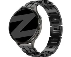 Bracelet Bandz en acier 'Oval' compatible avec Huawei Watch GT 6 - 41mm / GT 5 Pro - 41mm / GT 5 - 42mm / GT 4 - 41mm / Fossil Gen 6, 5e - 42mm / Charter HR / Q Venture Gen 4-3 / Xiaomi Watch S4 - 41mm / Withings ScanWatch 2, 1 & Light Noir