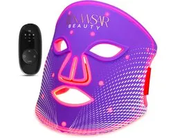 Masque facial LED Kawsar® 2025 – 7 couleurs + NIR | Face Mask LED Premium | Masque LED | Appareil de lifting | Thérapie par la lumière rouge | Appareil de rajeunissement de la peau pour un teint anti-âge, raffermissant et éclatant