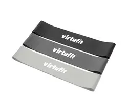 VirtuFit Bande de résistance - Bandes de résistance - Élastiques de fitness - 3 pièces - 3 résistances - Bandes de résistance - Élastiques de fitness - Entraînement complet du corps - CrossFit - Sport à domicile - Yoga, CrossFit & Fitness