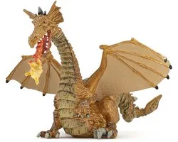 Papo Dragon or avec flamme