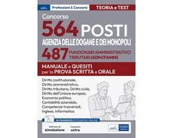 Concorso 564 posti Agenzia Dogane e Monopoli