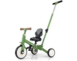 MILLY MALLY - Optimus Max 5in1 tricycle avec barre de guidage vert