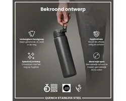 ION8 1 liter lichtgewicht waterfles zonder isolatie