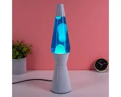 Bullet lavalamp wit met witte lava van Fisura