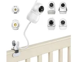 Flexibele babyfoonhouder voor HelloBaby HB65/HB6339/HB66/HB650/HB248/HB6558/HB40 & VTimes VT302, 360° draaibare - ShopVlot