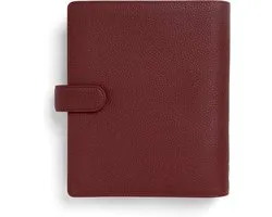 Filofax Organizer - Agenda Planner - Afspraken Plannen - Zachte Leren Omslag - A5 Formaat - Currant
