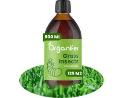 Grass Insects Concentraat (500ml, 125m2) - Engerlingen - Larven van Rouwvliegjes - Bodeminsecten - Emelten - Organifer