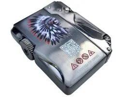 AKULAMATATA EagleFire Windproof Jet Flame Lighter - Flint Wheel - Metal Body