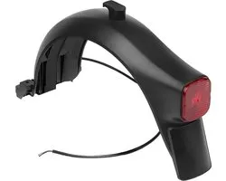 Segway-Ninebot, Spatbord Achter voor Ninebot D18E / D28D / D28E / D38D / D38E met LED, Zwart