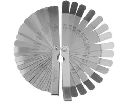 Dailygoods- Feeler Gauge Set 32 Blades - Metrische/Imperial Gap