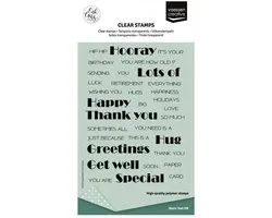 Clearstamps Basic text EN - Carla Creates