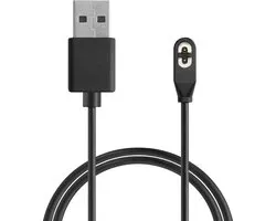 kwmobile Câble de Recharge USB Compatible avec AfterShokz Aeropex AS800 / OpenComm ASC100SG - Câble pour Smartwatch - Noir