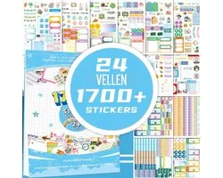 Planner Stickers voor Studenten en Scholieren - 1700+ Bullet Journal stickers - Week & Maand planning stickers - Ook perfect voor schoolagenda