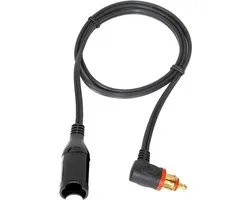 OptiMate O-29 accukabel met SAE aansluiting en zekering. veilige laadkabel voor motor en voertuig. eenvoudig te installeren