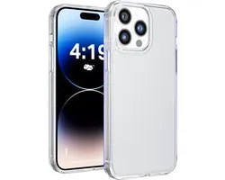 My Case telefoonhoesje geschikt voor Apple iPhone 14 Pro Max hoesje Transparant siliconen - backcover hoes