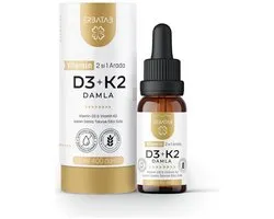 ERBATAB Vitamine D3 + K2 Druppels 2 in 1 - 20 ml & 400 druppels