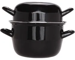 Moule à moules Cozy & Trendy - 18 cm, 2,8L - Noir -1,2 kg - Métal