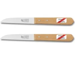 Robert Herder Molenmes – Schilmesje – Klassiker – Recht Lemmet 85 mm- Carbonstaal – Beukenhout – 2 Stuks