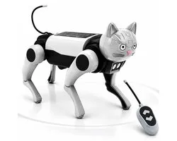 VHV - Robot Hond - DIY Robot Hond - Maak je eigen Robot Hond - Robot Puppy - Robot speelgoed - Bestuurbare Hond - Speelgoed Kinderen - Educatief speelgoed - Met Een kattenkop accessoire - Met Afstandsbediening - Sensorisch