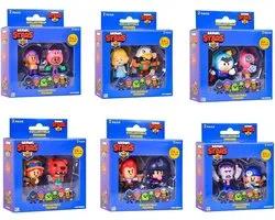 Brawl Stars Verzamelpoppetjes - 2 Stuks (Serie 1, Willekeurig)
