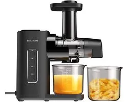Zerova Juicer - Sap pers - Sapmachine - Slowjuicer - 450 ml sapbeker - 2 snelheden met stille 150 W moter en anti-druppel ontwerp