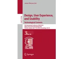 Design, User Experience, and Usability: Technological Contexts