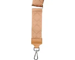 VIQRI - Tashengsel - Unisex - Bagstrap - Lanière d'épaule large - Lanière de sac - Marron - Festival - Argent - 130 cm