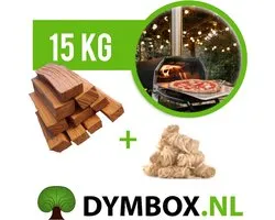 Pizzahout / Ooni Eik 3x11cm passend multi-fuel model pizzaovens | 15kilogram pizza hout Eik incl. aanmaakwokkels