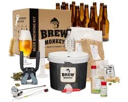 Brew Monkey Premium Blond - Bierbrouwpakket - Brouwen met Verse Ingrediënten - Zelf Bier Brouwen Bierpakket - Startpakket - Gadgets Mannen - Vaderdagcadeau - Verjaardagscadeau voor Mannen