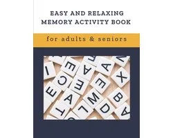 Easy and Relaxing memory activity book for adults & seniors: Extra large print word search puzzle book for grandma grandpa seniors and adults, Fun Gam