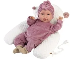 Llorens Babypop Mimi roze met geluid kussen en speen 42 cm