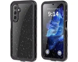 Hoesje geschikt voor Samsung Galaxy A16 - Shellbox Waterproof IP68 waterbestendige 360 Case - Zwart