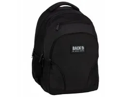 BackUP Schoolrugzak Jongeren Zwart 30L Laptop Klassiek