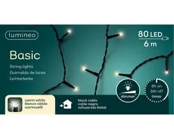 Basic rice lights 80led 6m warm white | Lumineo 494246