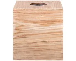 Wilo Tissuehouder Vierkant Hout | Bruin | Hout