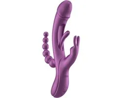 HoneyPlayBox - Trilux Kinky Vinger Rabbit Vibrator - Paars