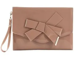 Ted Baker clutch avondtas Nikkey Knot Bow Envelope Pouch Pl - Pink oud roze