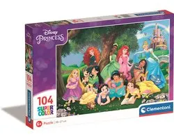 Clementoni - Puzzel - 104 Stukjes - Disney Princess - Super Color - Puzzel Voor Kinderen