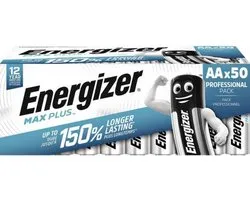 Énergiseur de batterie max plus aa alcaline 50 pièces