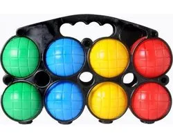Longfield jeu de boules set, 8 gekleurde ballen