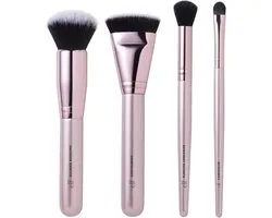 e.l.f. Foundation & Concealer Brush Set - 4 pièces - Pinceaux de maquillage - Végan - Synthétique