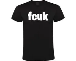 FCUK - Unisex T-Shirt - S - Zwart
